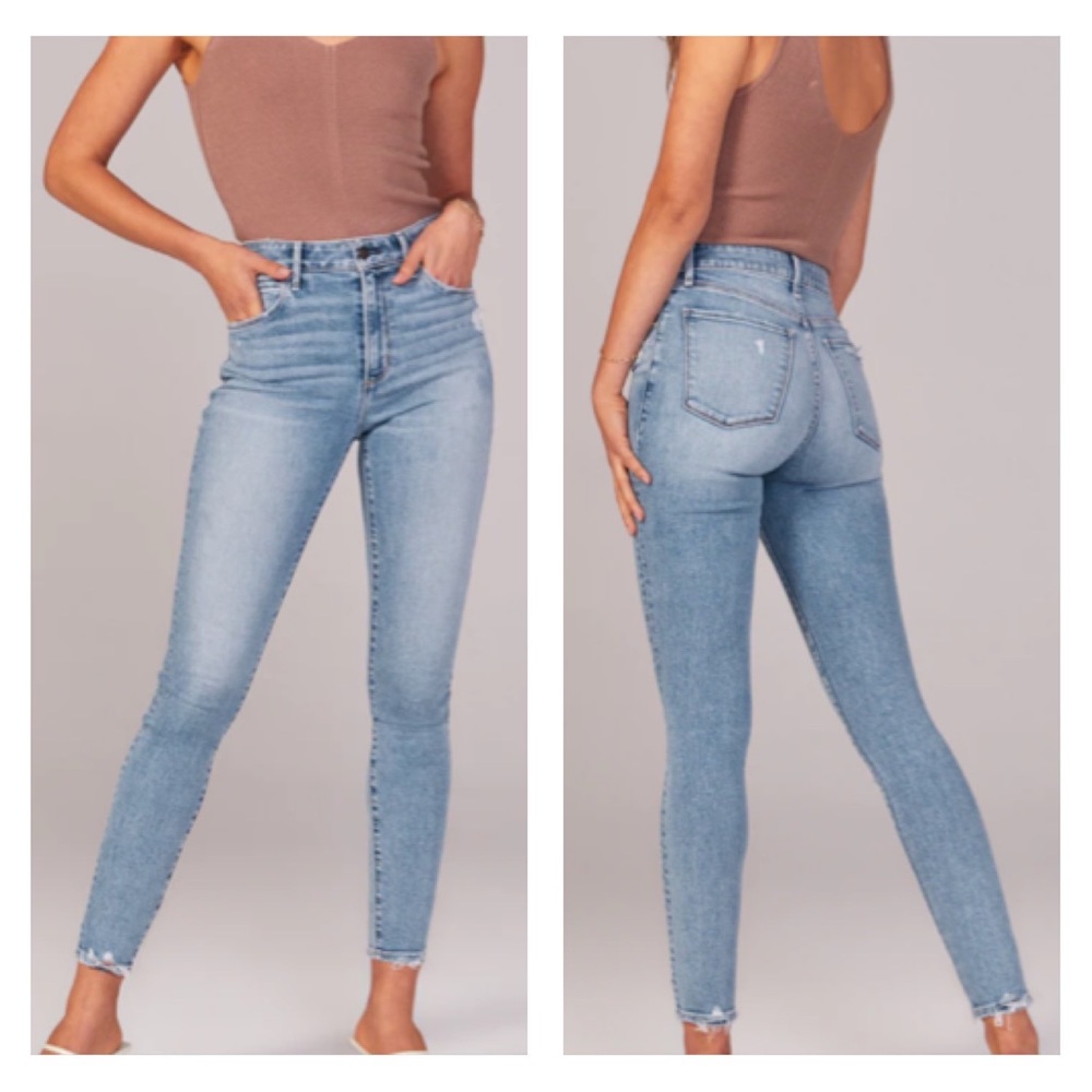Abercrombie & Fitch High Rise Super Skinny Ankle Jean SZ 28 XShort